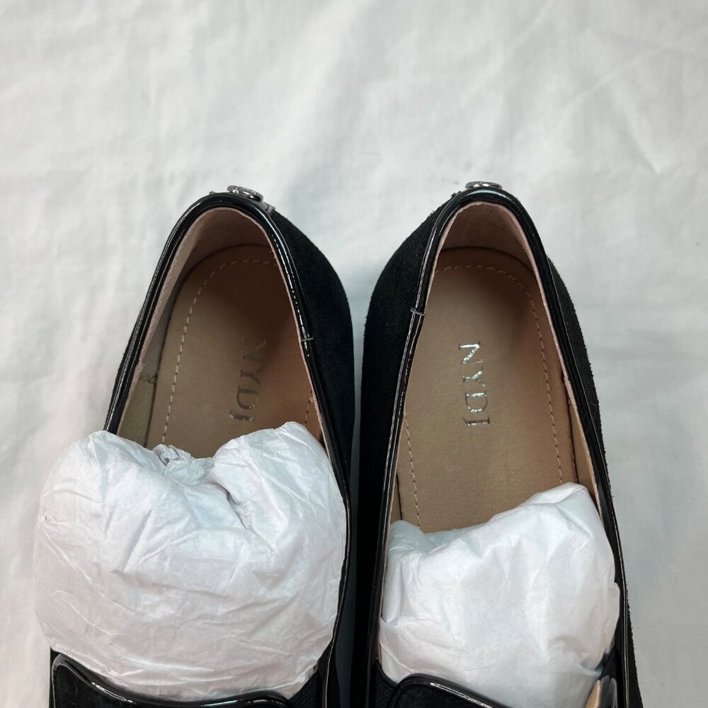 NYDJ Womens Black Velvet Slip-On Gira Platform Loafer 9 M - Picture 8 of 10